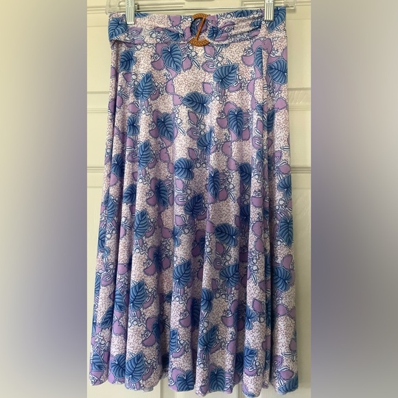 NWT Emily Stacy Women size M Floral Purple Skirt - Picture 1 of 6